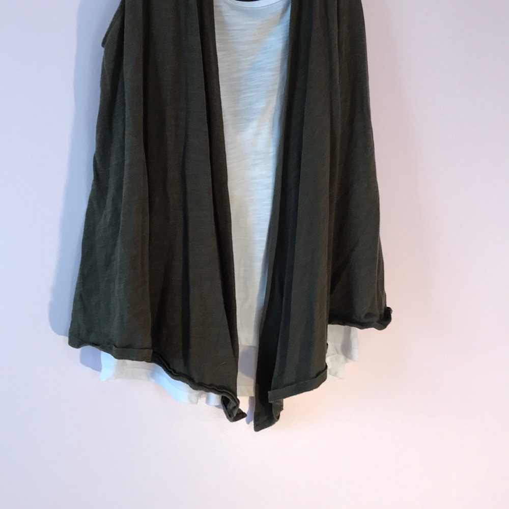 Dark Olive Summer Vest - Picture 3 of 6
